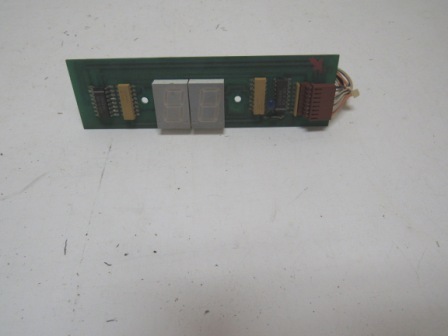 Crane Machine LED Display PCB (Untetsed / Unkown Operational Condition) (Sold As Is) (Item #138) $13.99